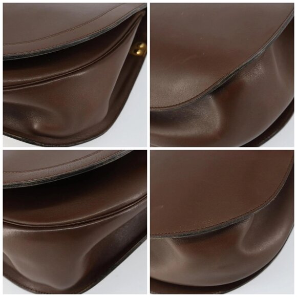 Christian Dior Shoulder Bag Leather Brown Gold Auth bs29937 - Picture 16 of 16